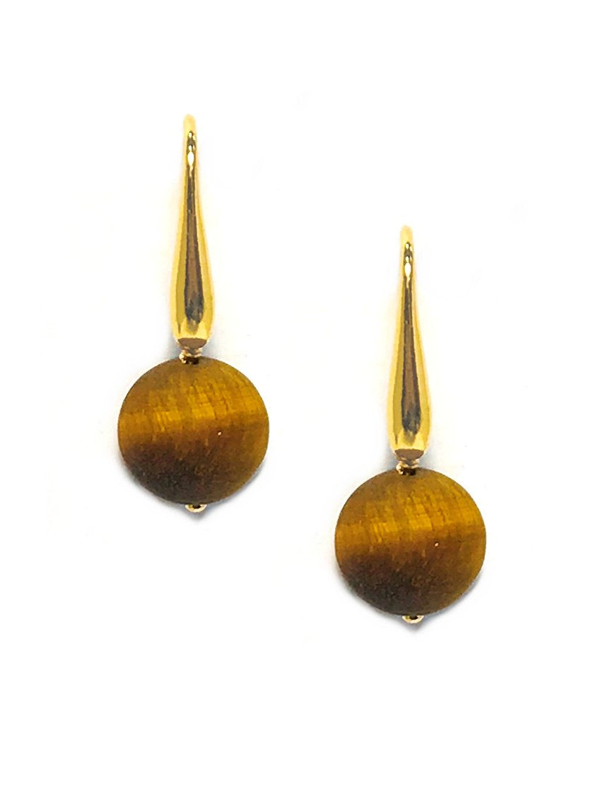 TIGER'S EYE EARRINGS (33706)