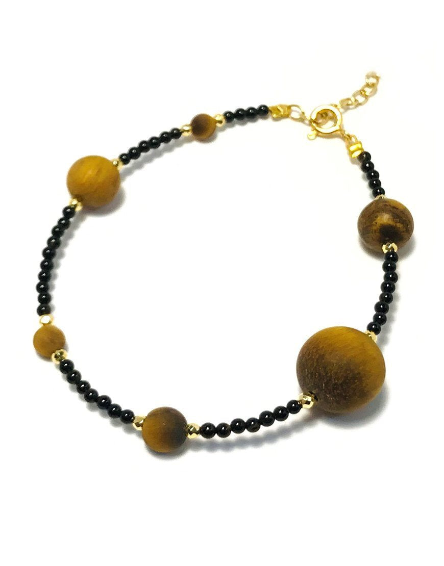SILVER BRACELET WITH TIGER'S EYE (33741)