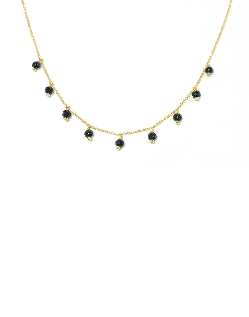 SILVER NECKLACE WITH AGATE (33757)
