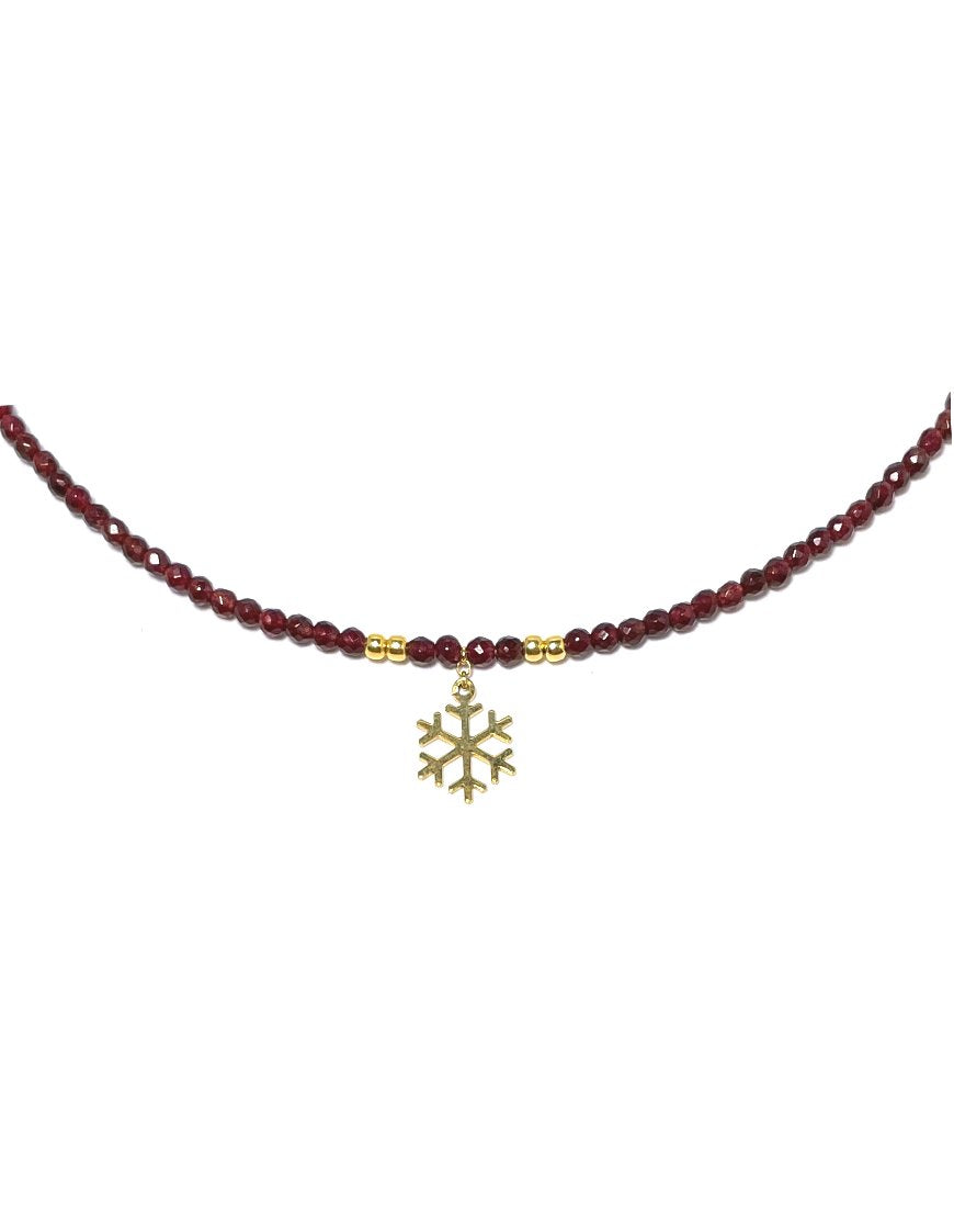 GOLD NECKLACE WITH AGATE (33953)