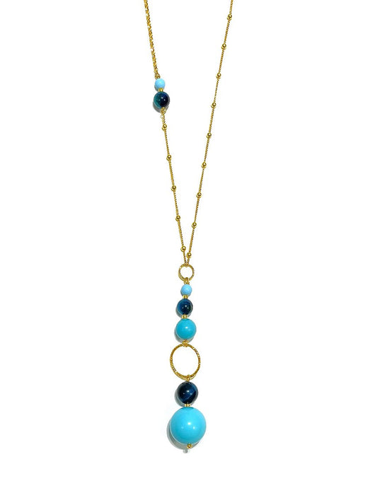 ΚΟΛΙΕ ΑΣΗΜΕΝΙΟ ΜΕ BLUE TIGER EYE (34310)