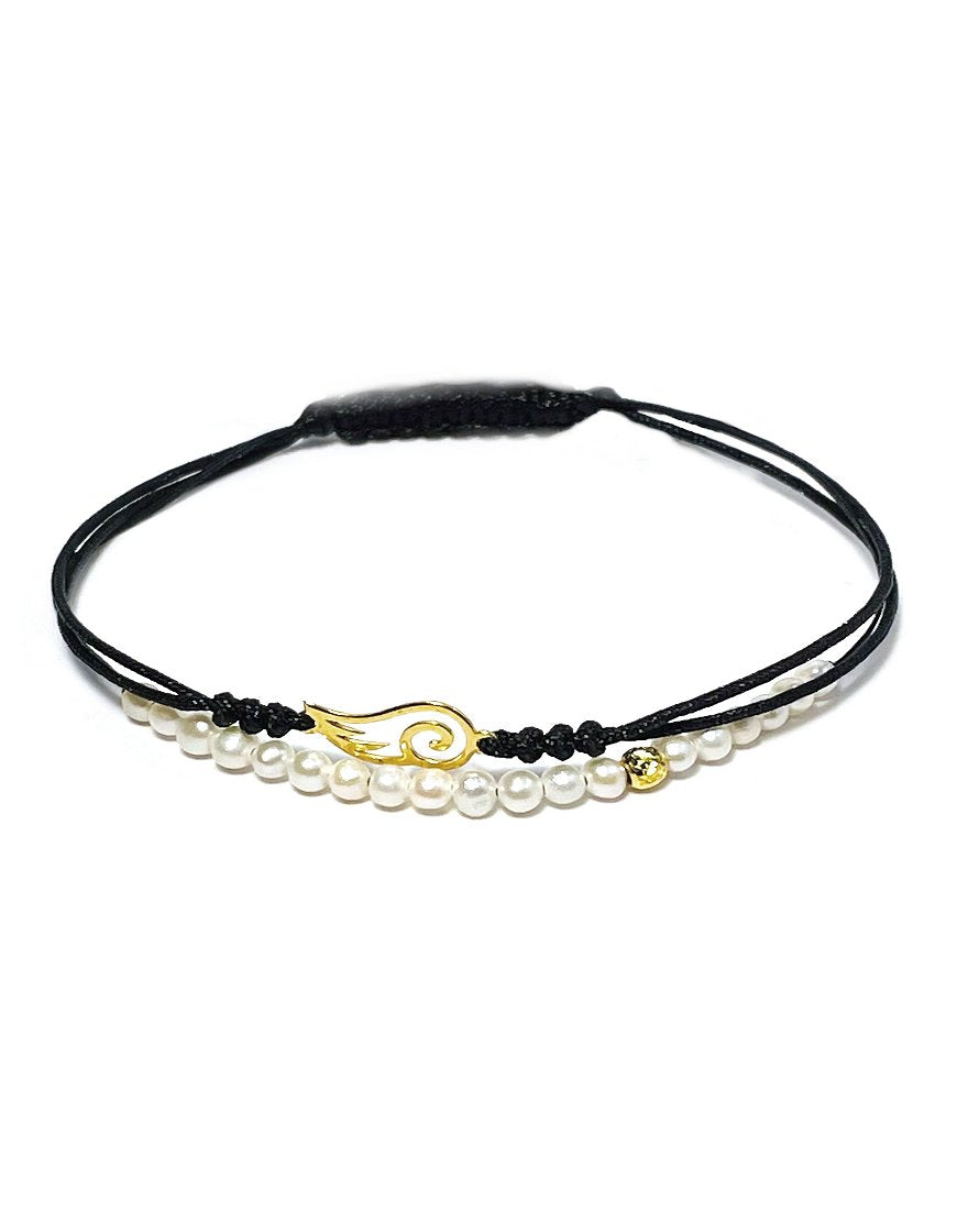 GOLD BRACELET WITH PEARL (34347)